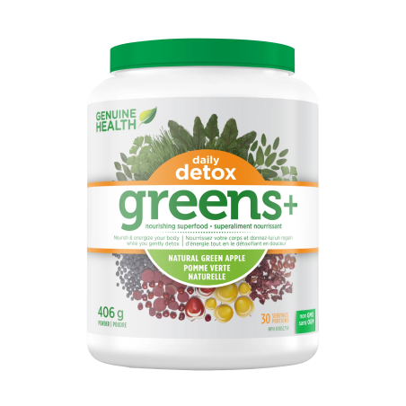 Greens+ Daily Detox Green Apple 406 g | Safest & Easiest Shopping Vitamins Online | VITASHOP
