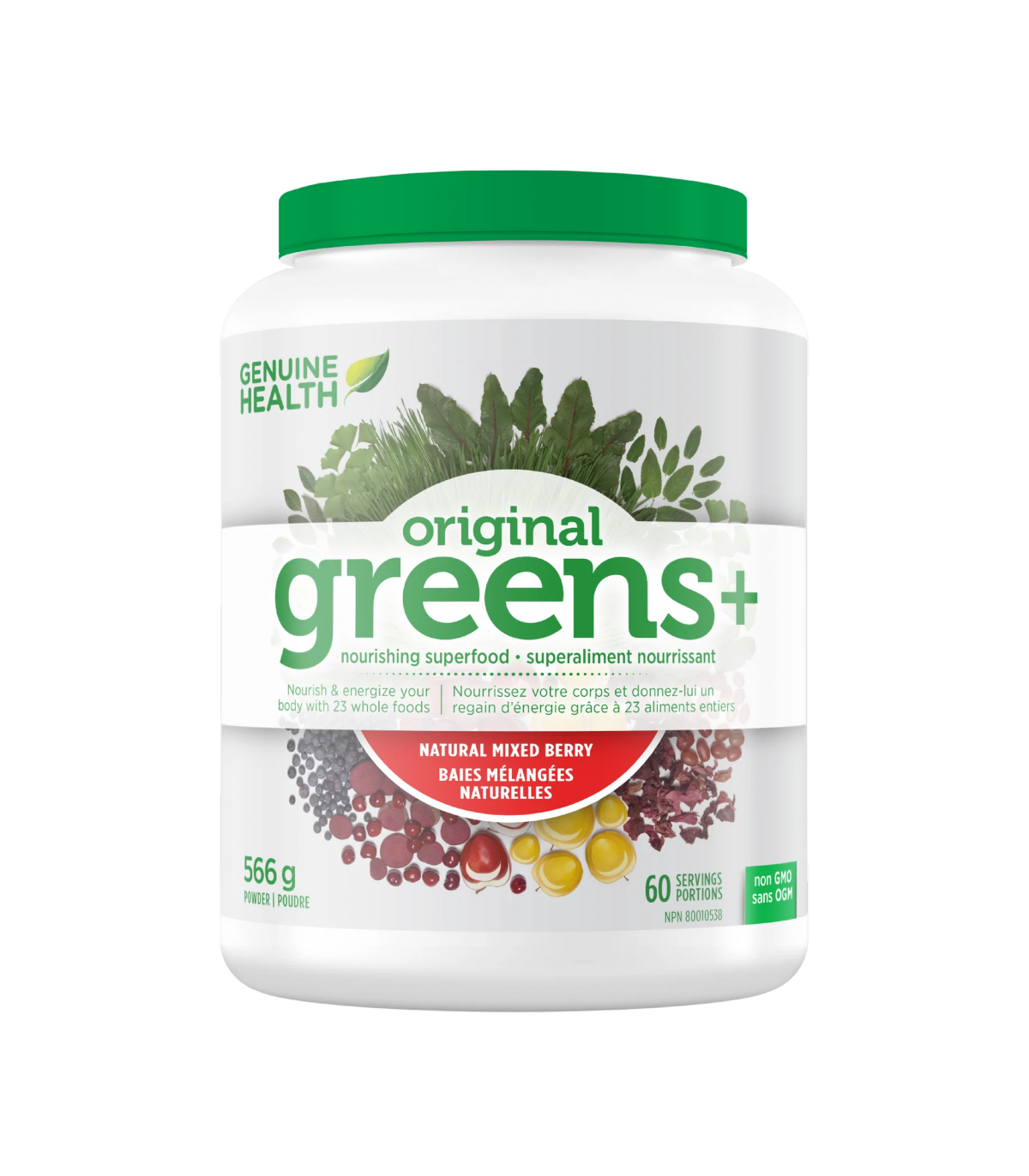 Genuine Health Greens+ Mixed Berry 566 g | Unbeatable Prices, Daily Deals | VITASHOP