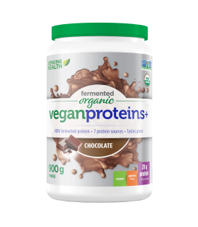 Genuine Health Fermented Organic Vegan Proteins+ Chocolate 900 g | Unbeatable Prices, Daily Deals | VITASHOP