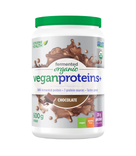 Genuine Health Fermented Organic Vegan Proteins+ Chocolate 600 g | Unbeatable Prices, Daily Deals | VITASHOP