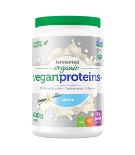 Genuine Health Fermented Organic Vegan Proteins+ Vanilla 600 g | Unbeatable Prices, Daily Deals | VITASHOP