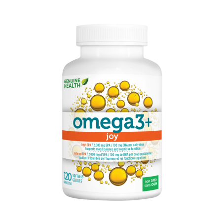 Genuine Health Omega3+ Joy 120 Softgels | 每天不同折扣, 全网最低价格 | 种类齐全的保健品店铺 VITASHOP, 只有你想不到, 没有你买不到 !