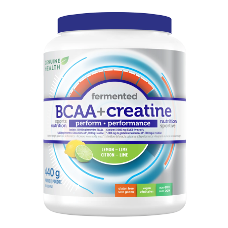 Genuine Health 제뉴인 헬스 발효 Bcaa+ 크레아틴 레몬-라임 440g | 매일 업데이트되는 특가 상품 | VITASHOP