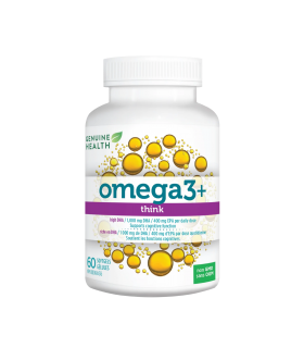 Genuine Health 제뉴인 헬스 Omega3+ Think 60 소프트젤 | 매일 업데이트되는 특가 상품 | VITASHOP