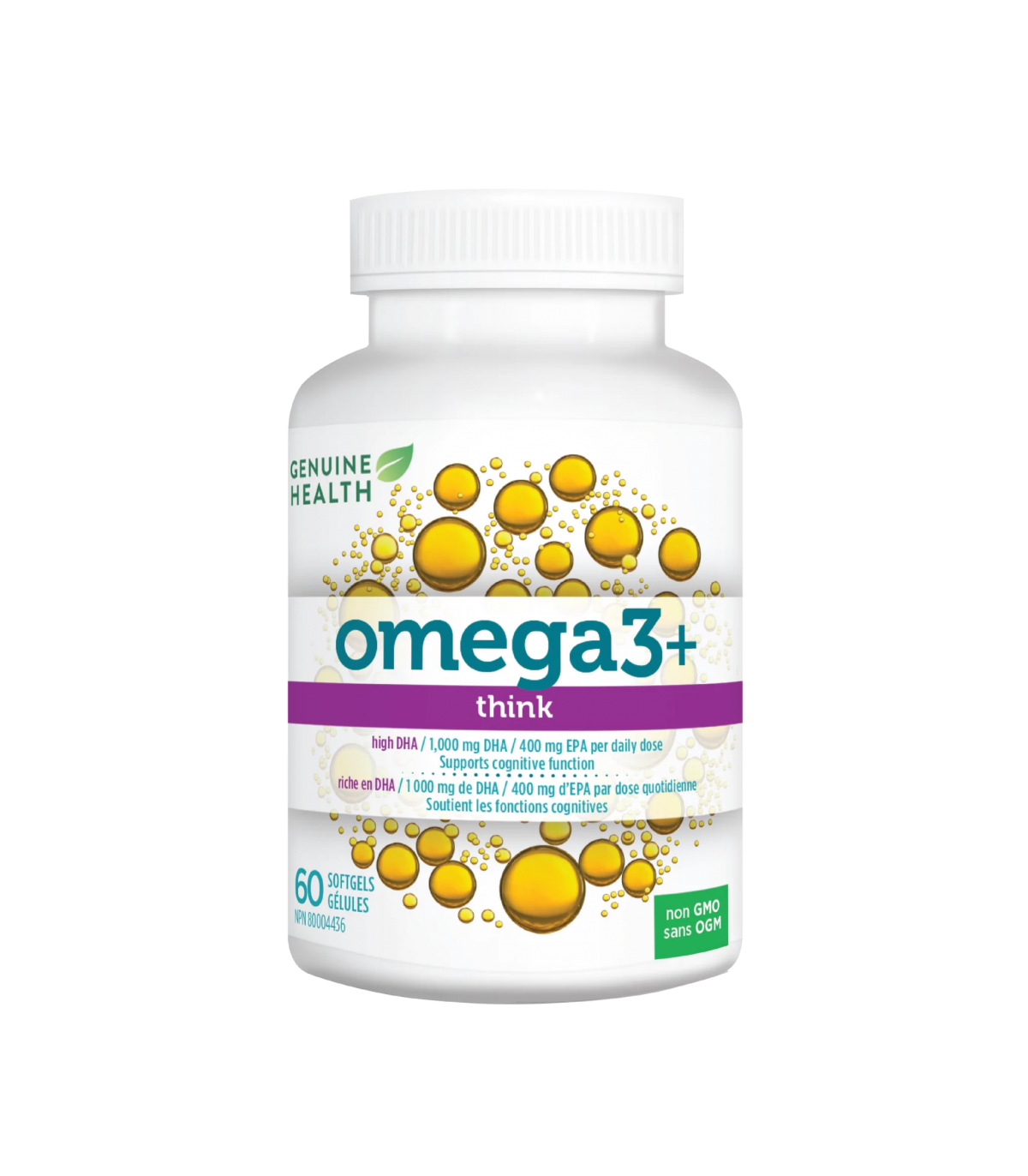 Genuine Health 제뉴인 헬스 Omega3+ Think 60 소프트젤 | 매일 업데이트되는 특가 상품 | VITASHOP