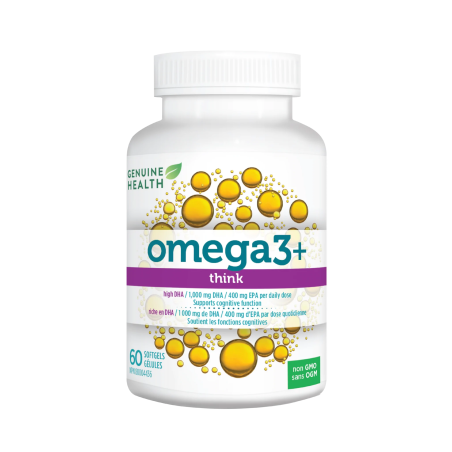 Genuine Health 제뉴인 헬스 Omega3+ Think 60 소프트젤 | 매일 업데이트되는 특가 상품 | VITASHOP