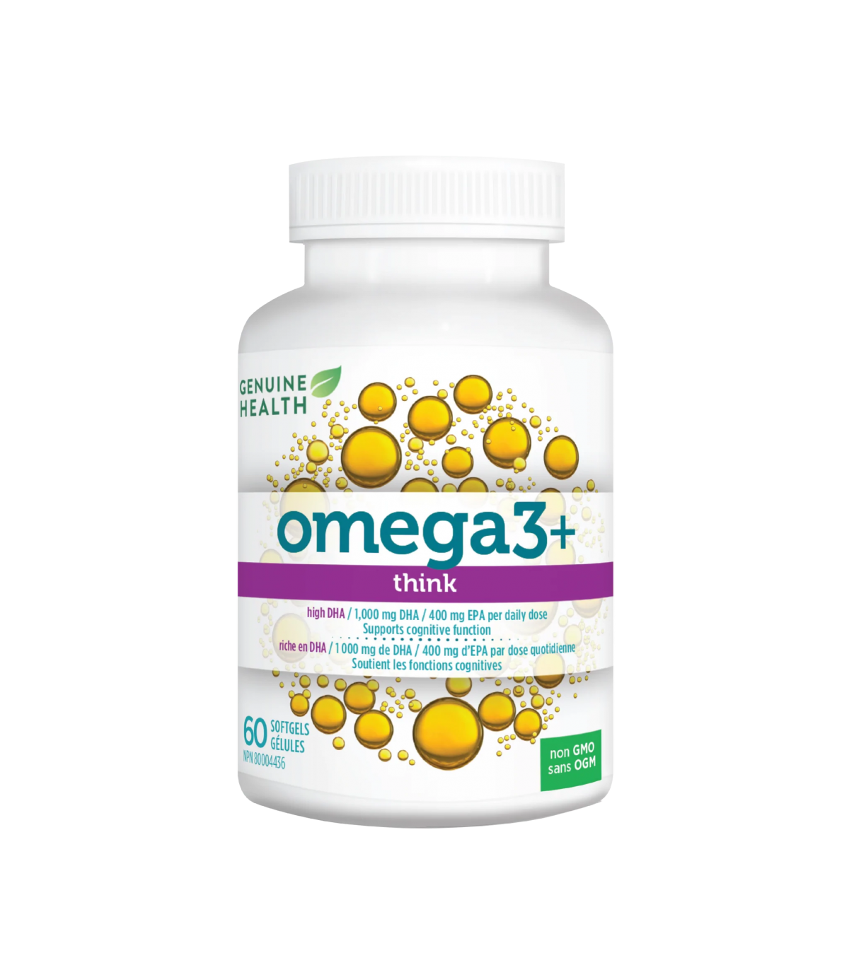 Genuine Health 제뉴인 헬스 Omega3+ Think 60 소프트젤 | 매일 업데이트되는 특가 상품 | VITASHOP