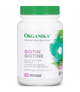 Organika Biotin 10,000 mcg 120 Vegi Capsules | 每天不同折扣, 全网最低价格 | 种类齐全的保健品店铺 VITASHOP, 只有你想不到, 没有你买不到 !