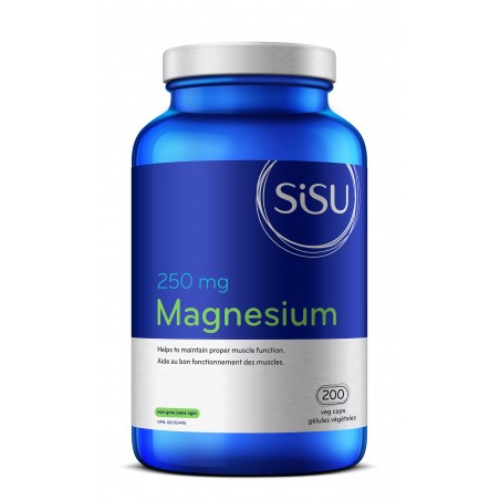 SISU Magnesium 250 mg, 200 Vegetable Caps | 每天不同折扣, 全网最低价格 | 种类齐全的保健品店铺 VITASHOP, 只有你想不到, 没有你买不到 !