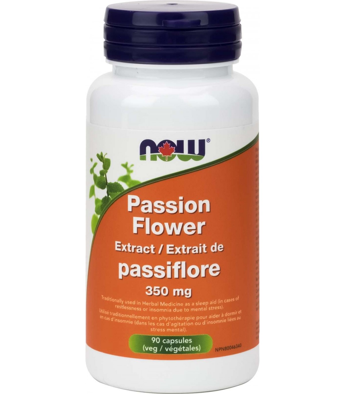 Extrait de passiflore 350 mg, 90 gélules végétales | Safest & Easiest Shopping Vitamins Online | VITASHOP