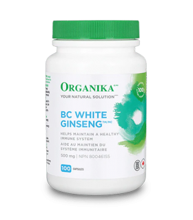 Organika Ginseng - Bc White (PanaxGinseng) 100 Capsules | Unbeatable Prices, Daily Deals | VITASHOP