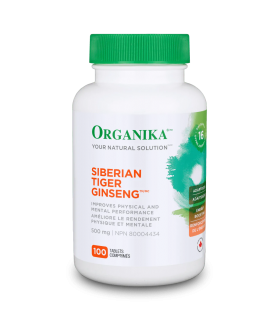 Organika Ginseng - Siberian Tiger - 500mg -100 Tablets | Unbeatable Prices, Daily Deals | VITASHOP