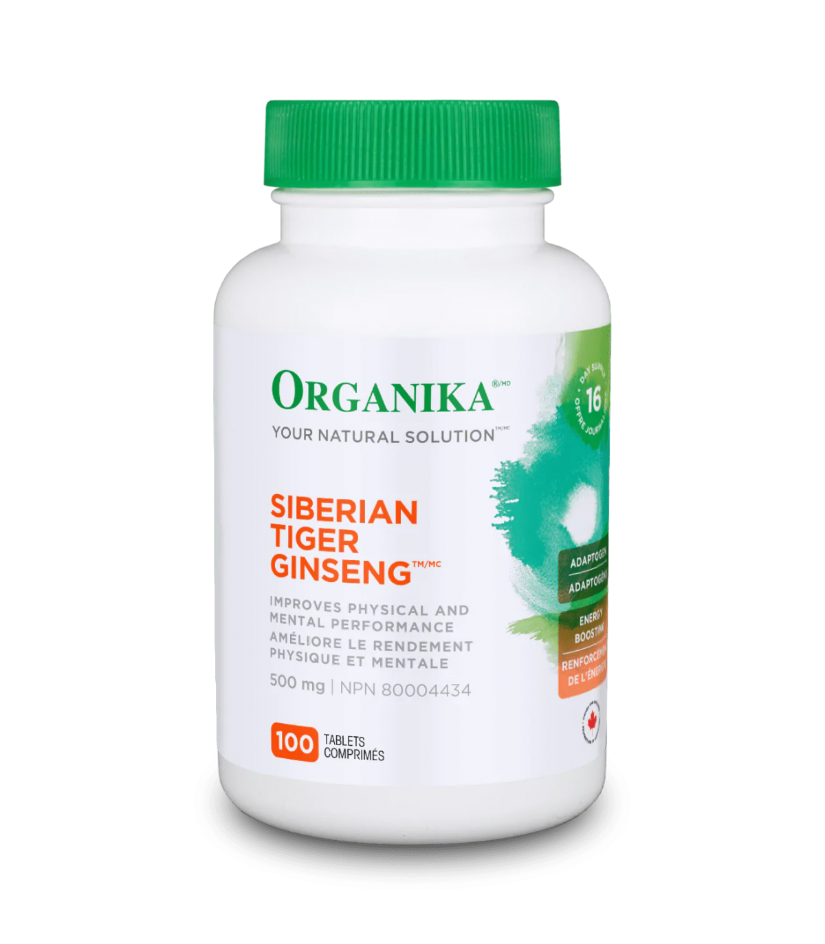 Organika 오가니카 인삼 - 시베리아 호랑이 - 500mg -100 정제 | 매일 업데이트되는 특가 상품 | VITASHOP