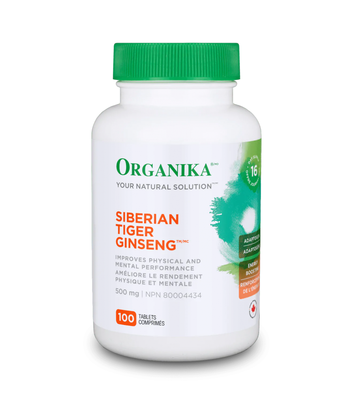 Organika 오가니카 인삼 - 시베리아 호랑이 - 500mg -100 정제 | 매일 업데이트되는 특가 상품 | VITASHOP