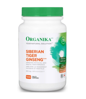 Organika 오가니카 인삼 - 시베리아 호랑이 - 850mg - 100 타블렛 | 매일 업데이트되는 특가 상품 | VITASHOP