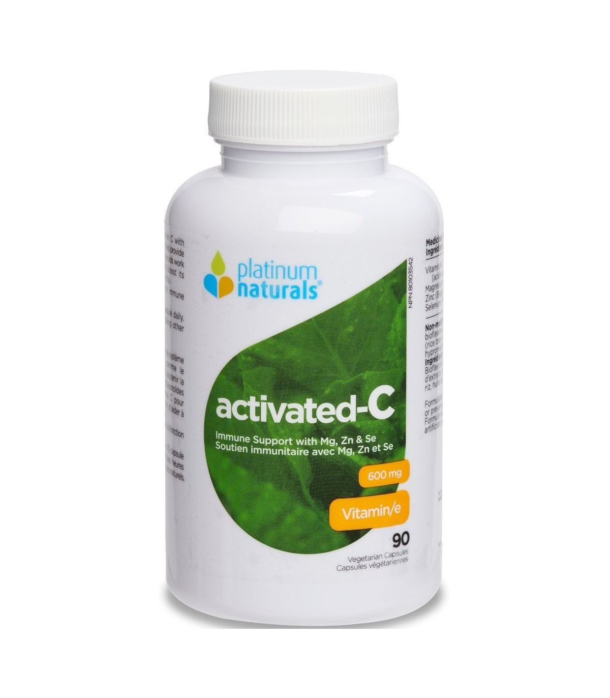 Platinum Naturals Activated-C 600 mg 90 Softgels | 每天不同折扣, 全网最低价格 | 种类齐全的保健品店铺 VITASHOP, 只有你想不到, 没有你买不到 !