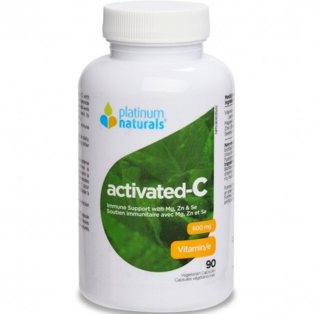 Platinum Naturals Activated-C 600 mg 90 Softgels | 每天不同折扣, 全网最低价格 | 种类齐全的保健品店铺 VITASHOP, 只有你想不到, 没有你买不到 !
