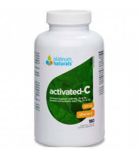 Platinum Naturals Activated-C 600 mg 180 Softgels | Unbeatable Prices, Daily Deals | VITASHOP