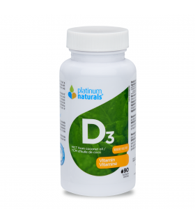 Platinum Naturals Vitamin D3 1000 IU 90 Softgels | Unbeatable Prices, Daily Deals | VITASHOP