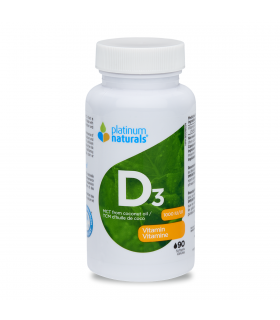 Platinum Naturals Vitamin D3 1000 IU 90 Softgels | Unbeatable Prices, Daily Deals | VITASHOP