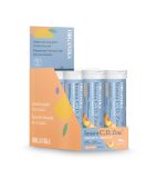 Instant C, D, Zinc Immunity- Peach 8 Tubes 10 Tablets | Safest & Easiest Shopping Vitamins Online | VITASHOP