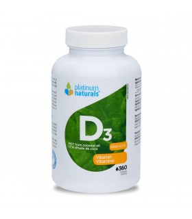 Platinum Naturals 플래티넘 내추럴스 비타민 D3 1000 IU 360 소프트젤 | 매일 업데이트되는 특가 상품 | VITASHOP