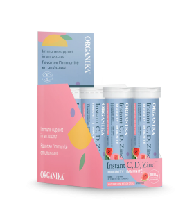 Organika Instant C, D, Zinc Immunity- Watermelon 8 Tubes 10 Tablets | Unbeatable Prices, Daily Deals | VITASHOP