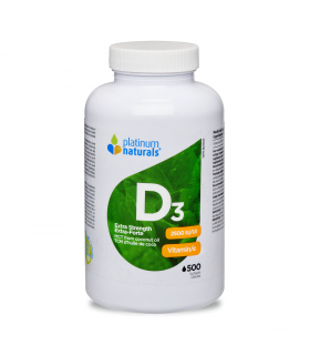 Platinum Naturals 플래티넘 내추럴스 비타민 D3 2500 IU 엑스트라 스트렝스 500 소프트젤 | 매일 업데이트되는 특가 상품 | VITASHOP