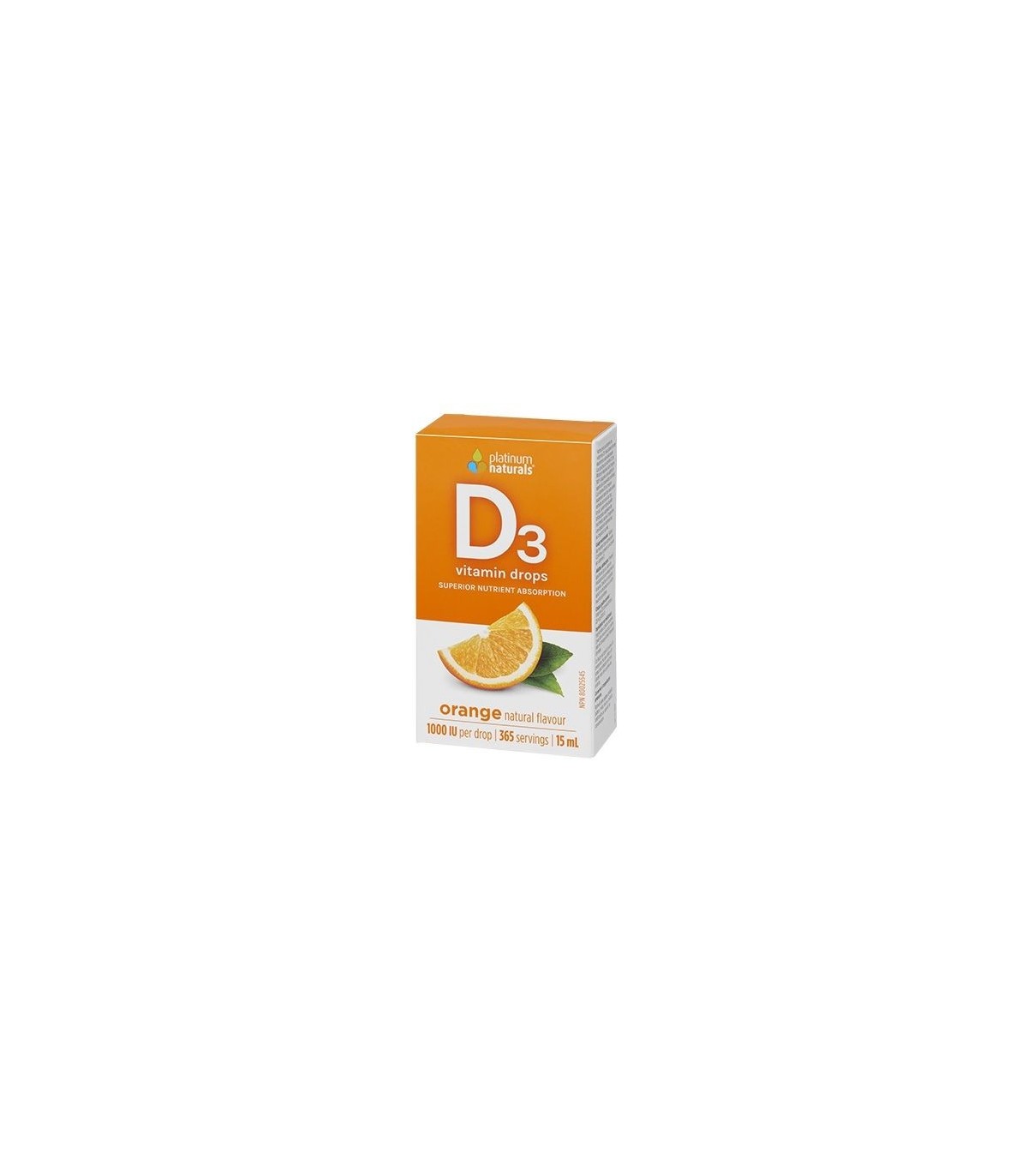 Vitamin D3 Drops 1000 IU, Orange 15 ml | Safest & Easiest Shopping Vitamins Online | VITASHOP