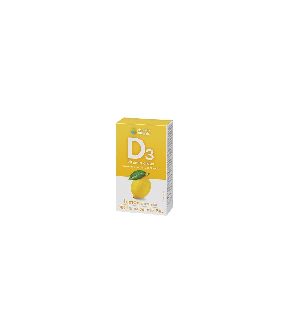 Platinum Naturals Vitamin D3 Drops 1000 IU, Lemon 15 ml | Unbeatable Prices, Daily Deals | VITASHOP