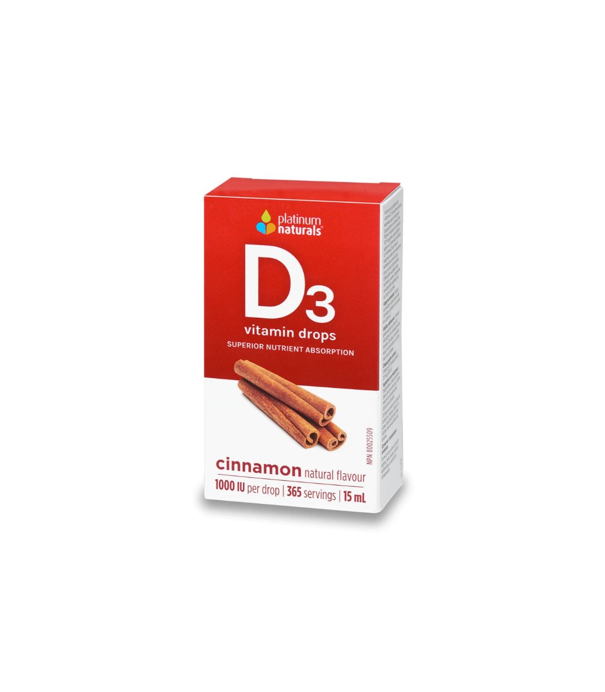 Vitamin D3 Drops 1000 IU, Cinnamon 15 ml | Safest & Easiest Shopping Vitamins Online | VITASHOP