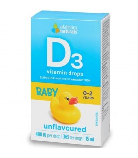 Platinum Naturals Vitamin D3 Drops for Babies 15 ml | Unbeatable Prices, Daily Deals | VITASHOP