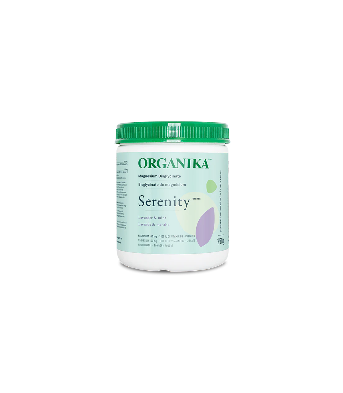 Organika 오가니카 Serenity - 마그네슘 비스 글리시네이트 - 라벤더 민트 250g | 매일 업데이트되는 특가 상품 | VITASHOP