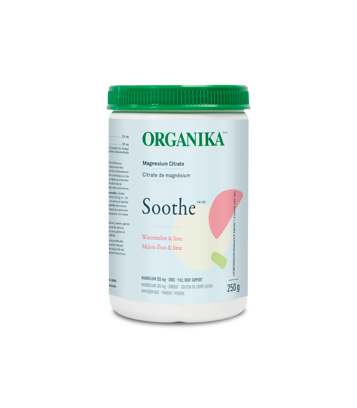 Organika 오가니카 Soothe - 구연산 마그네슘 수박 라임 250g | 매일 업데이트되는 특가 상품 | VITASHOP