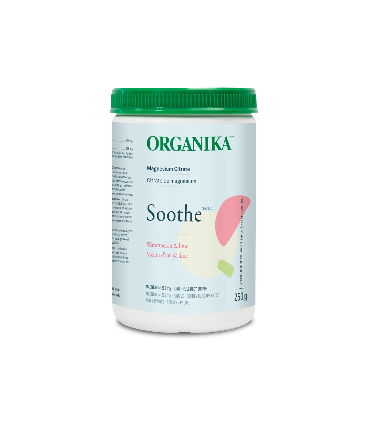 Organika 오가니카 Soothe - 구연산 마그네슘 수박 라임 250g | 매일 업데이트되는 특가 상품 | VITASHOP