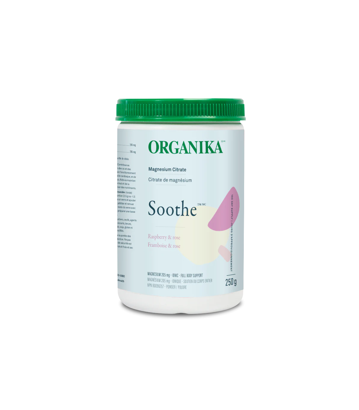Organika 오가니카 Soothe - 구연산 마그네슘 라즈베리 로즈 250g | 매일 업데이트되는 특가 상품 | VITASHOP