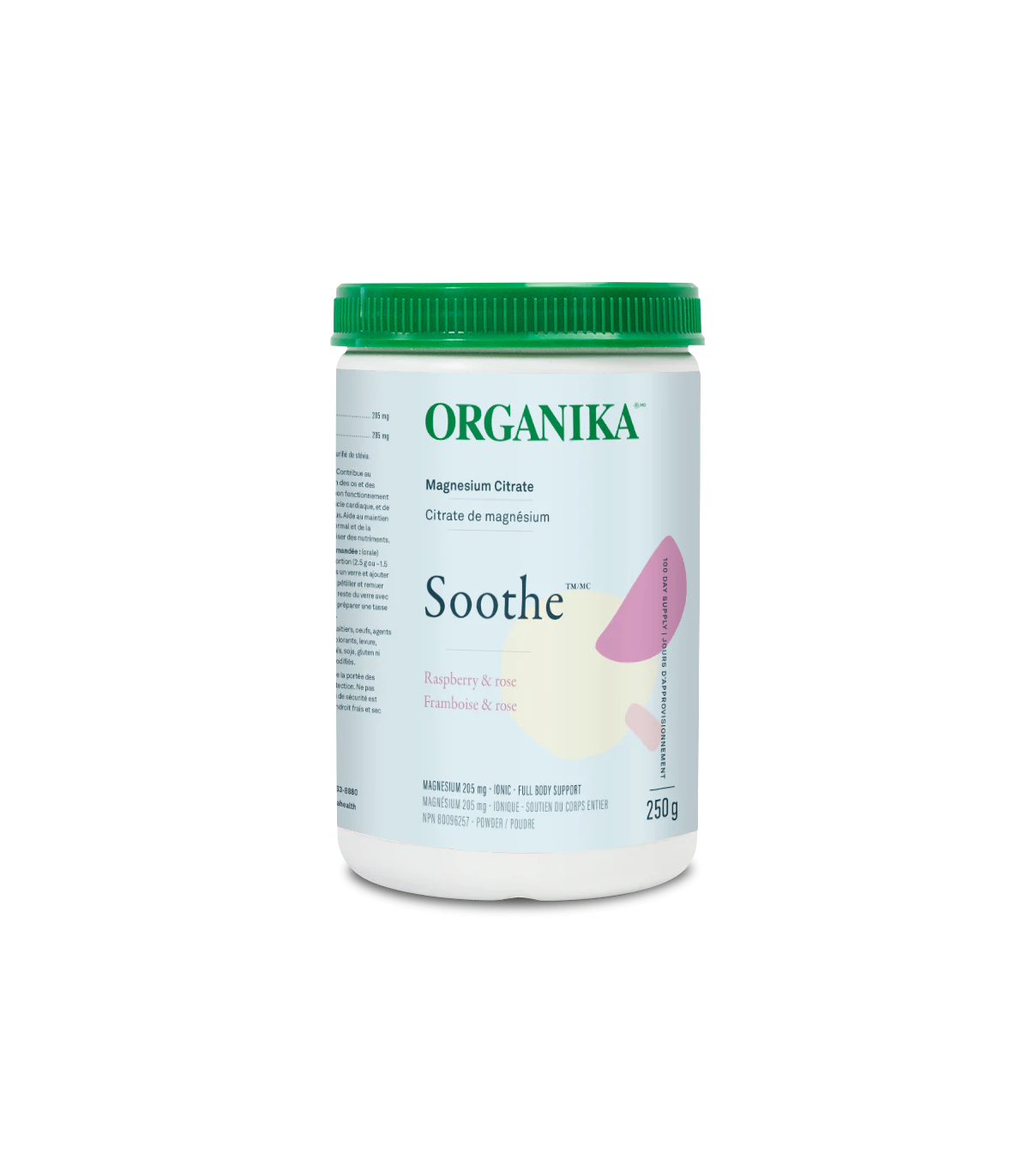 Organika 오가니카 Soothe - 구연산 마그네슘 라즈베리 로즈 250g | 매일 업데이트되는 특가 상품 | VITASHOP