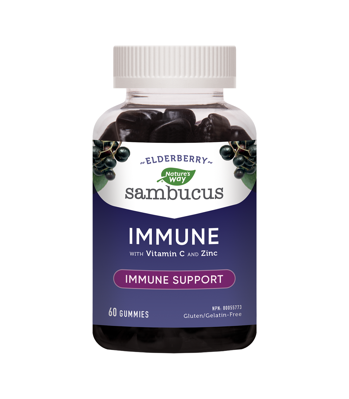 Nature's Way Sambucus Elderberry 60 Gummies | Unbeatable Prices, Daily Deals | VITASHOP