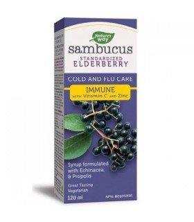 Nature's Way Sambucus Immune Elderberry Syrup 120 ml | Unbeatable Prices, Daily Deals | VITASHOP