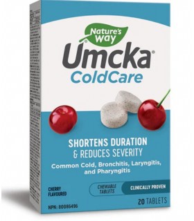 Nature's Way 네이처스 웨이 Umcka® Coldcare 체리 20 츄어블 정제 | 매일 업데이트되는 특가 상품 | VITASHOP