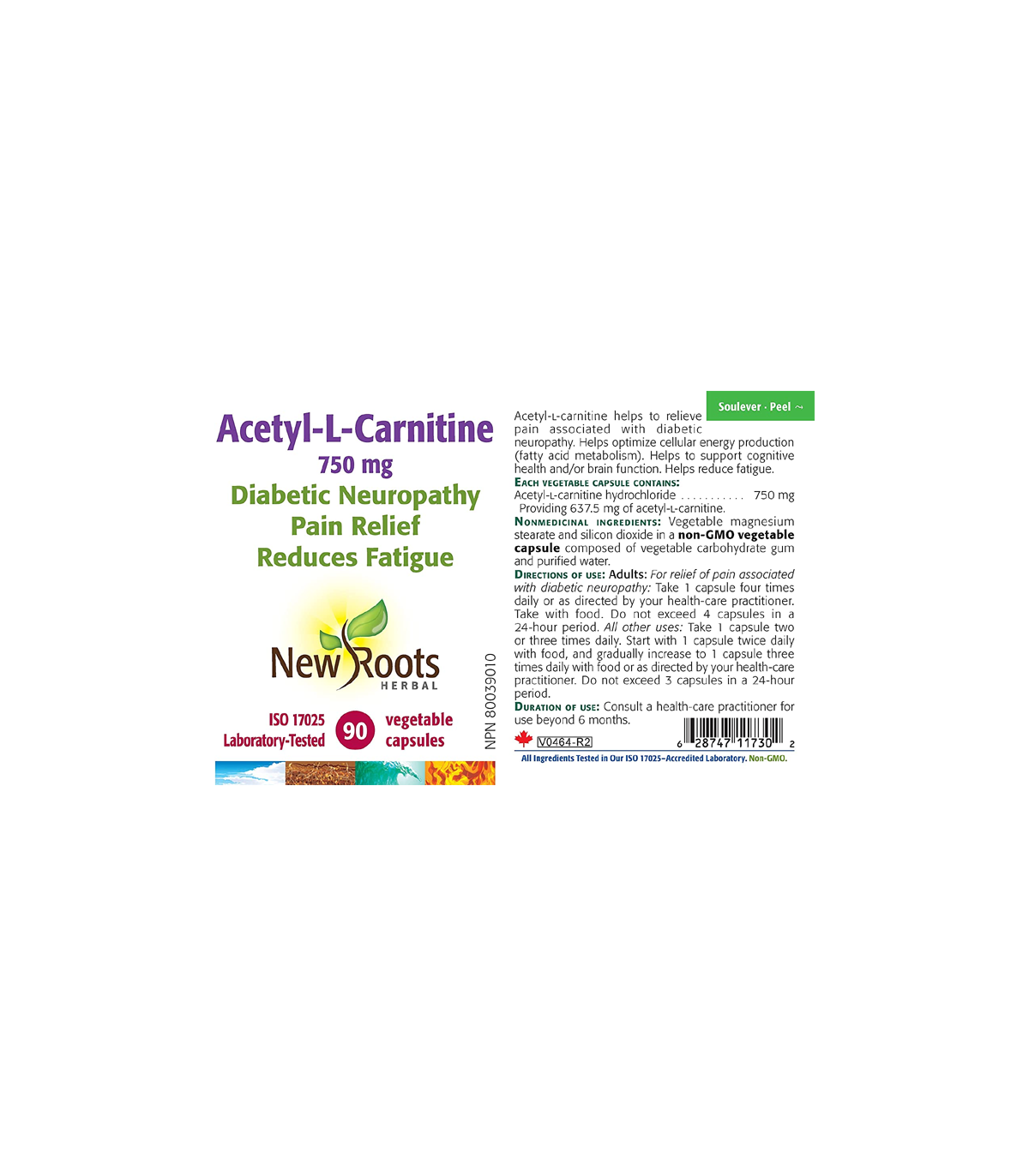 New Roots Acetyl-L-Carnitine 750 mg 90 Capsules | 每天不同折扣, 全网最低价格 | 种类齐全的保健品店铺 VITASHOP, 只有你想不到, 没有你买不到 !