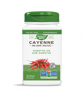 Nature's Way Cayenne Pepper 40,000 HU 180 Vegi Capsules | Unbeatable Prices, Daily Deals | VITASHOP