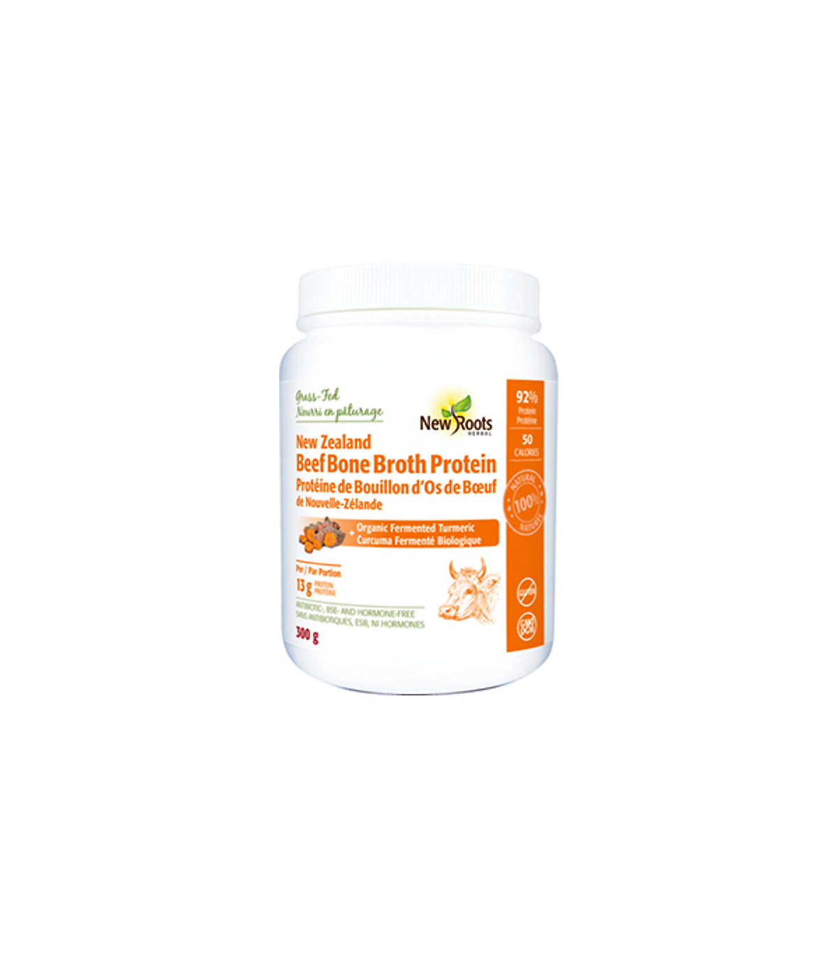 New Roots Beef Bone Broth Protein + Organic Fermented Turmeric 300 g | 每天不同折扣, 全网最低价格 | 种类齐全的保健品店铺 VITASHOP, 只有你想不到, 没有你买不到 !