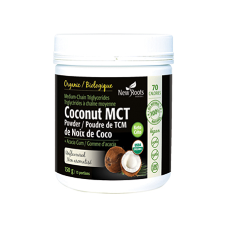 New Roots Coconut MCT Powder + Acacia Gum 150 g | 每天不同折扣, 全网最低价格 | 种类齐全的保健品店铺 VITASHOP, 只有你想不到, 没有你买不到 !