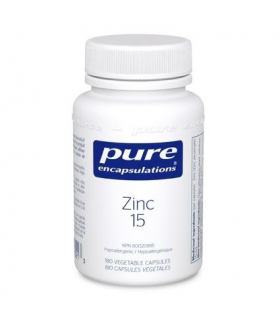 Pure Encapsulations Zinc 15 180 Capsules | 每天不同折扣, 全网最低价格 | 种类齐全的保健品店铺 VITASHOP, 只有你想不到, 没有你买不到 !