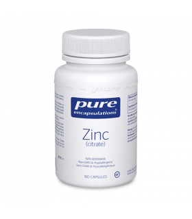 Pure Encapsulations Zinc (citrate) 180 Capsules | 每天不同折扣, 全网最低价格 | 种类齐全的保健品店铺 VITASHOP, 只有你想不到, 没有你买不到 !