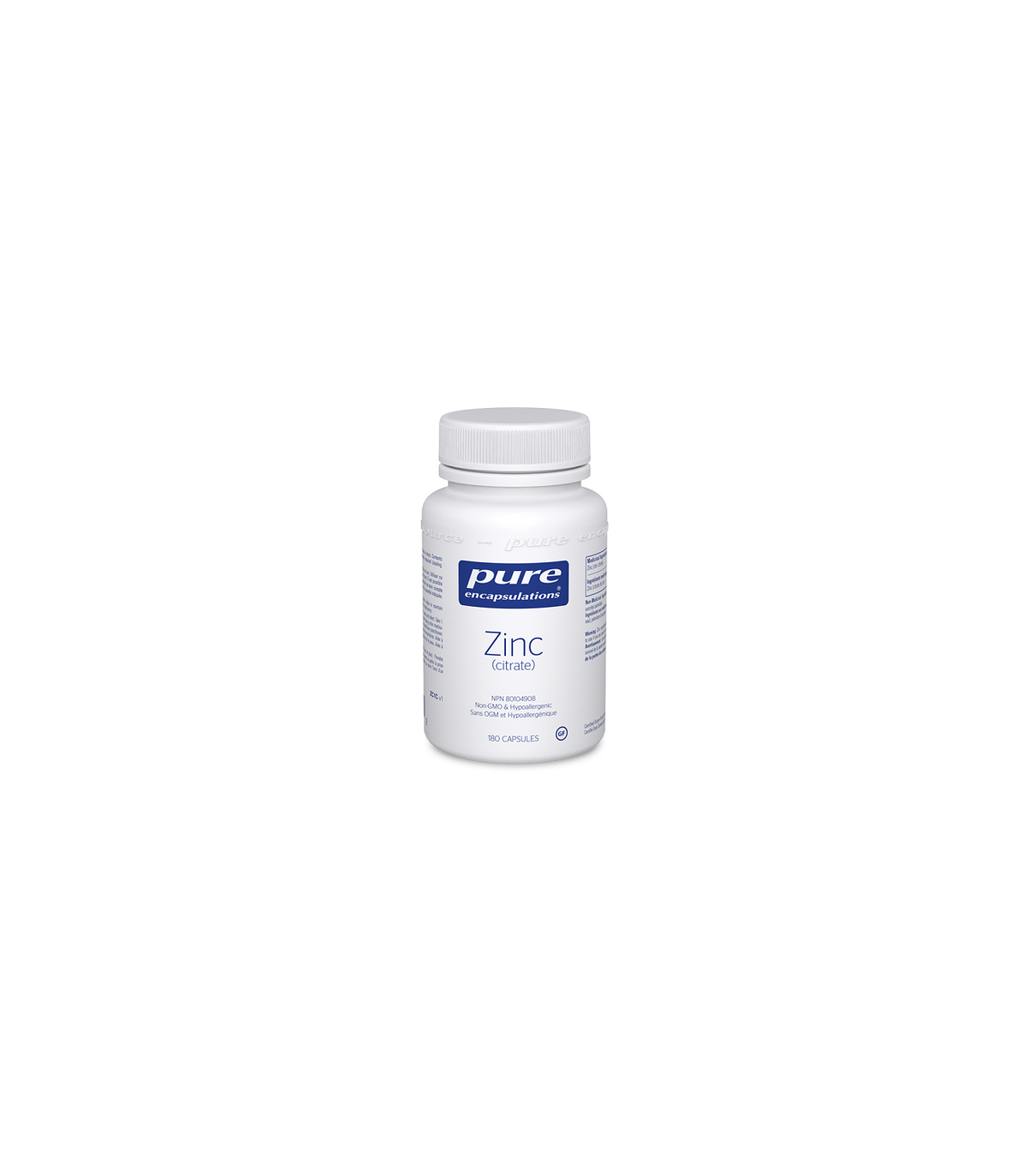 Pure Encapsulations Zinc (citrate) 180 Capsules | 每天不同折扣, 全网最低价格 | 种类齐全的保健品店铺 VITASHOP, 只有你想不到, 没有你买不到 !