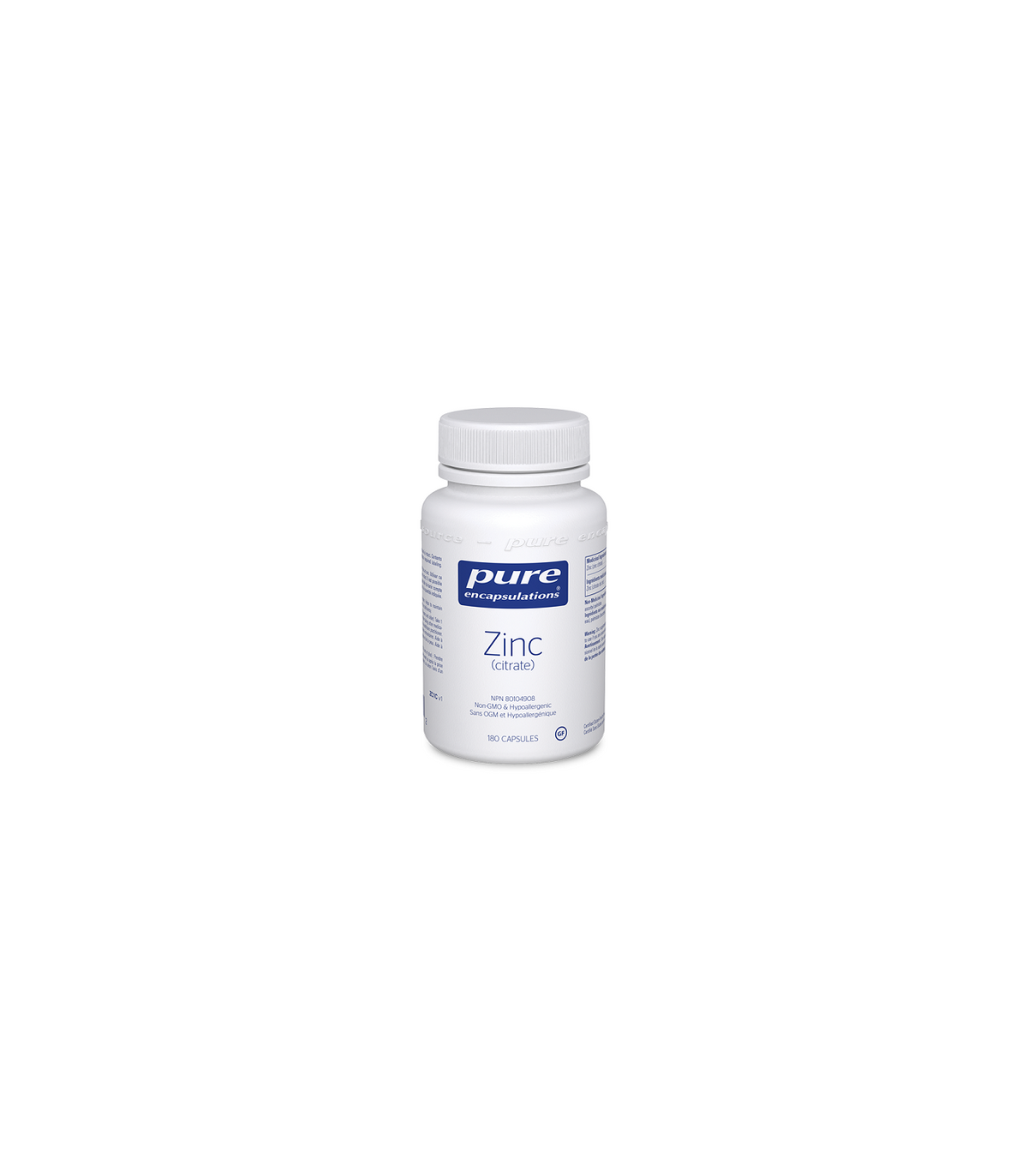 Pure Encapsulations Zinc (citrate) 180 Capsules | 每天不同折扣, 全网最低价格 | 种类齐全的保健品店铺 VITASHOP, 只有你想不到, 没有你买不到 !