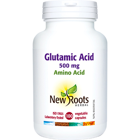 Glutamic Acid 500 mg 100 Capsules | Safest & Easiest Shopping Vitamins Online | VITASHOP