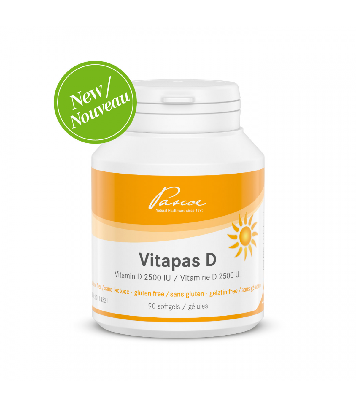 Vitapas D 2500 IU 90 Capsules | Safest & Easiest Shopping Vitamins Online | VITASHOP